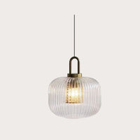 Glarefusion Modern Simple Clear Light Stripe LED Chandelier