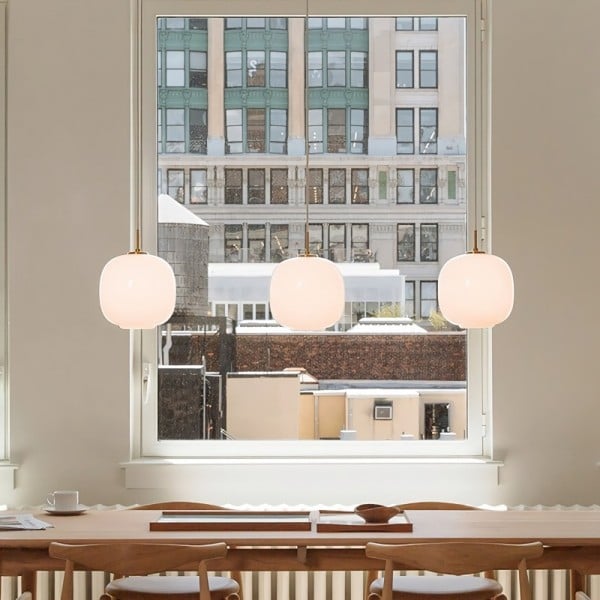 Modern Nordic Opal Glass Pendant Light