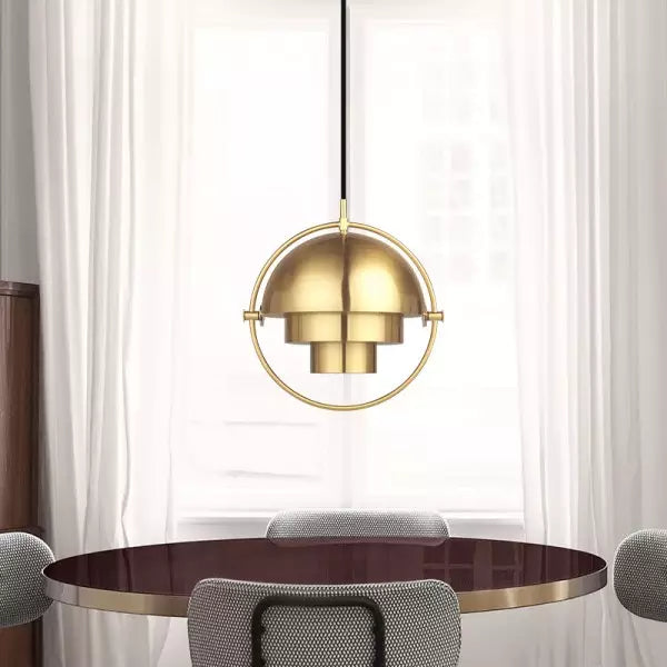 Glarefusion Creative Metal Ring Multi-layer Pendant Light