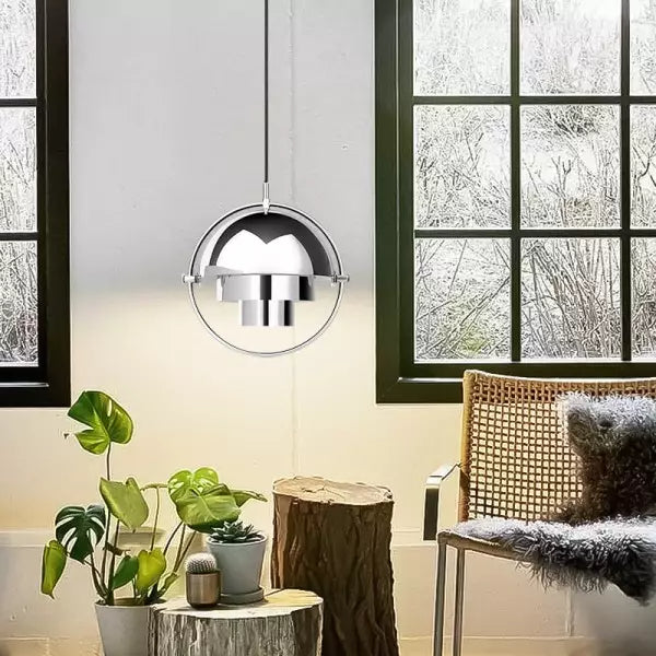 Glarefusion Creative Metal Ring Multi-layer Pendant Light