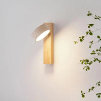 Off-White Travertine Wall Lamp