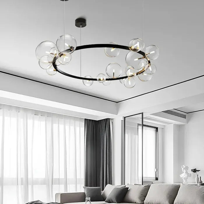 Contemporary Alyse LED Ring Chandelier
