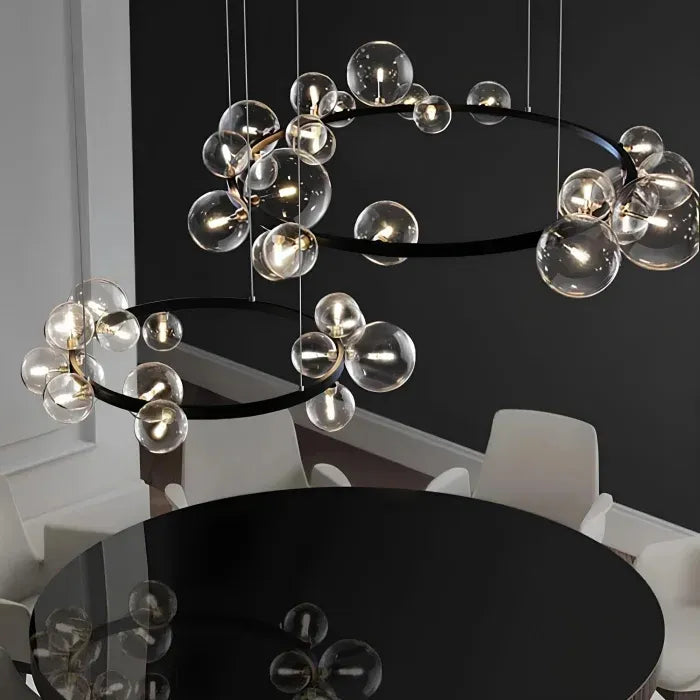 Contemporary Alyse LED Ring Chandelier