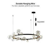 Contemporary Alyse LED Ring Chandelier