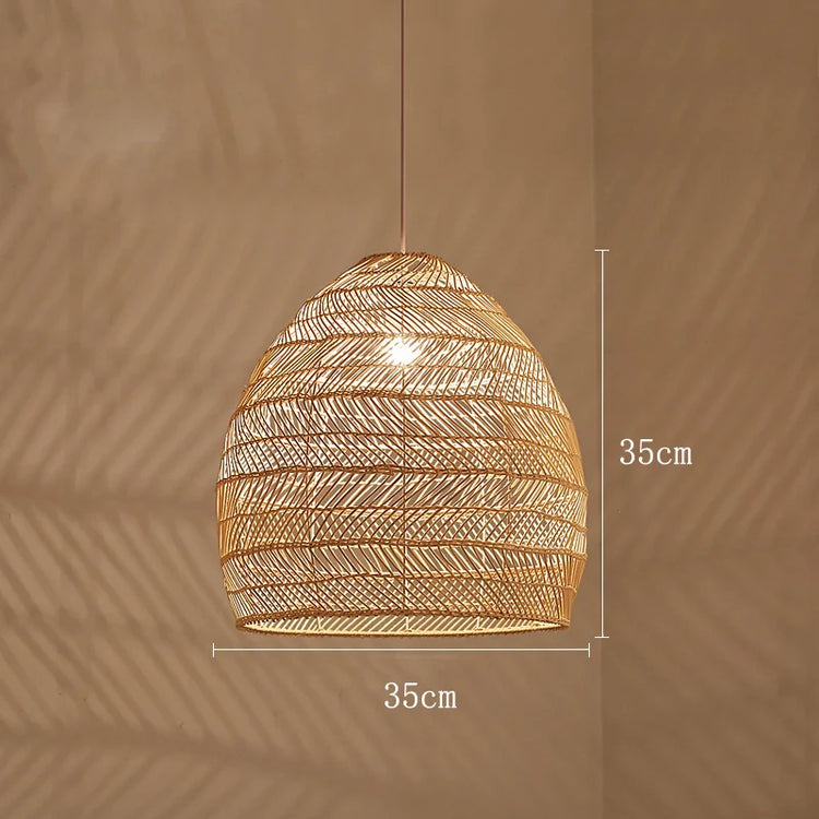 Modern Rattan Hanging Pendant Light