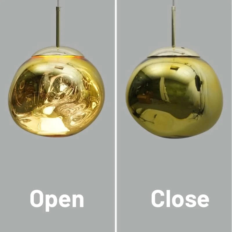 Lampada a sospensione Glarefusion Chic in vetro fuso