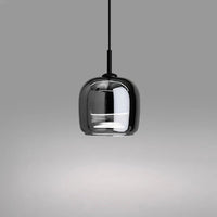 Glarefusion Modern Black Glass Pendant Light