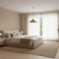 Boho Woven Scalloped Pendel Light