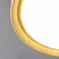 Vintage Round Disc Wooden Ceiling Light