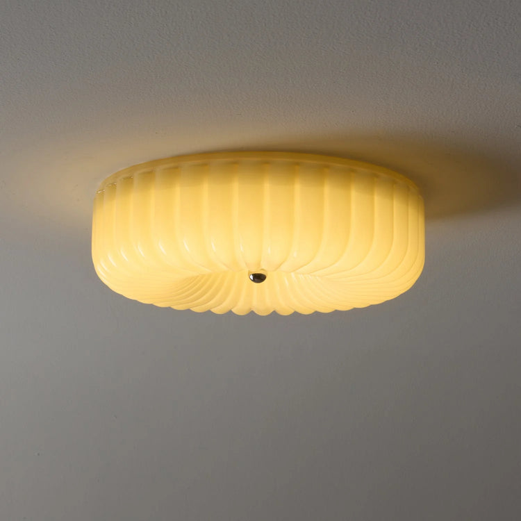 Klassisk rund Bauhaus glasloftslampe