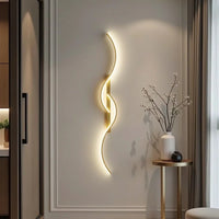 Chic Modern Elongated Wave Shape Wall Lamp